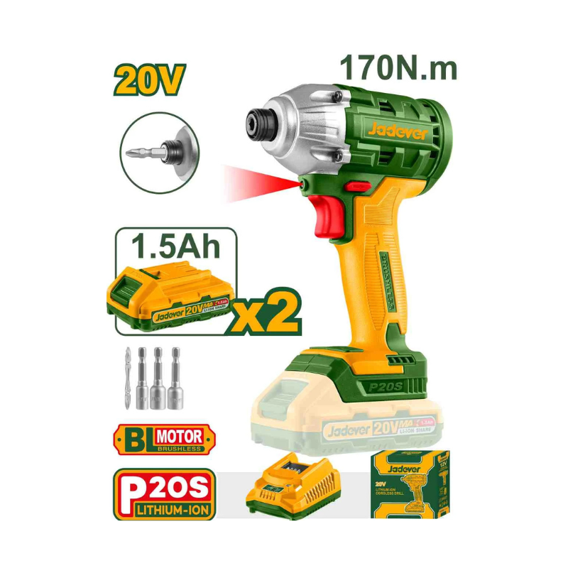 Visseuse à percussion sans fil 20V ( 2 Batteries + 1 Chargeur )