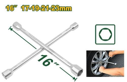 Clé à jante cruciforme