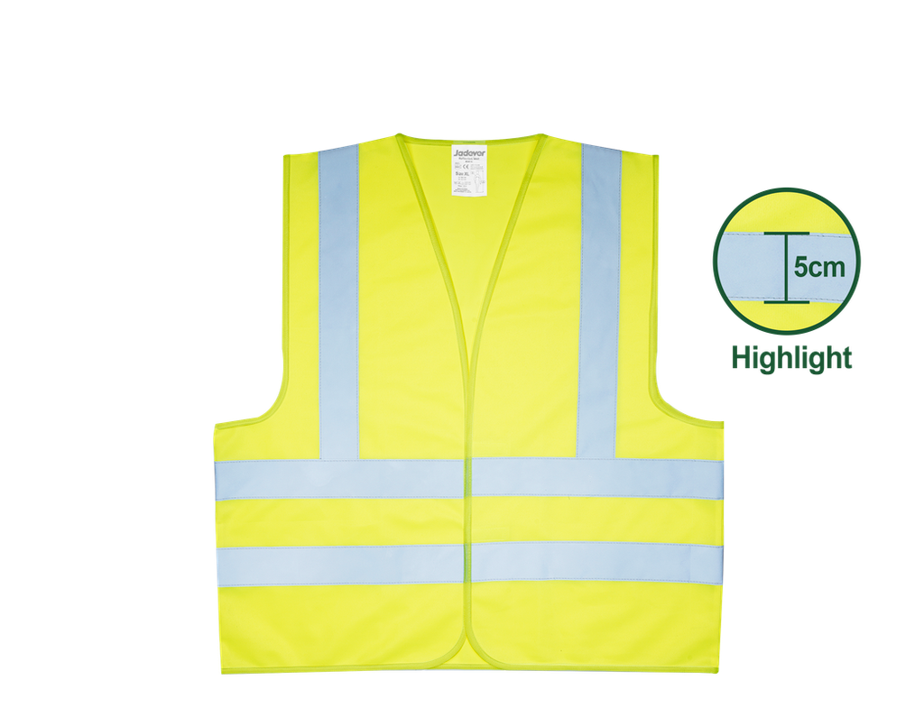 Gilet réfléchissant jaune 4 bandes