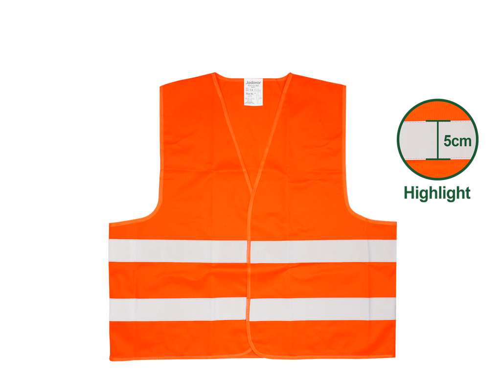 Gilet réfléchissant orange  2 bandes