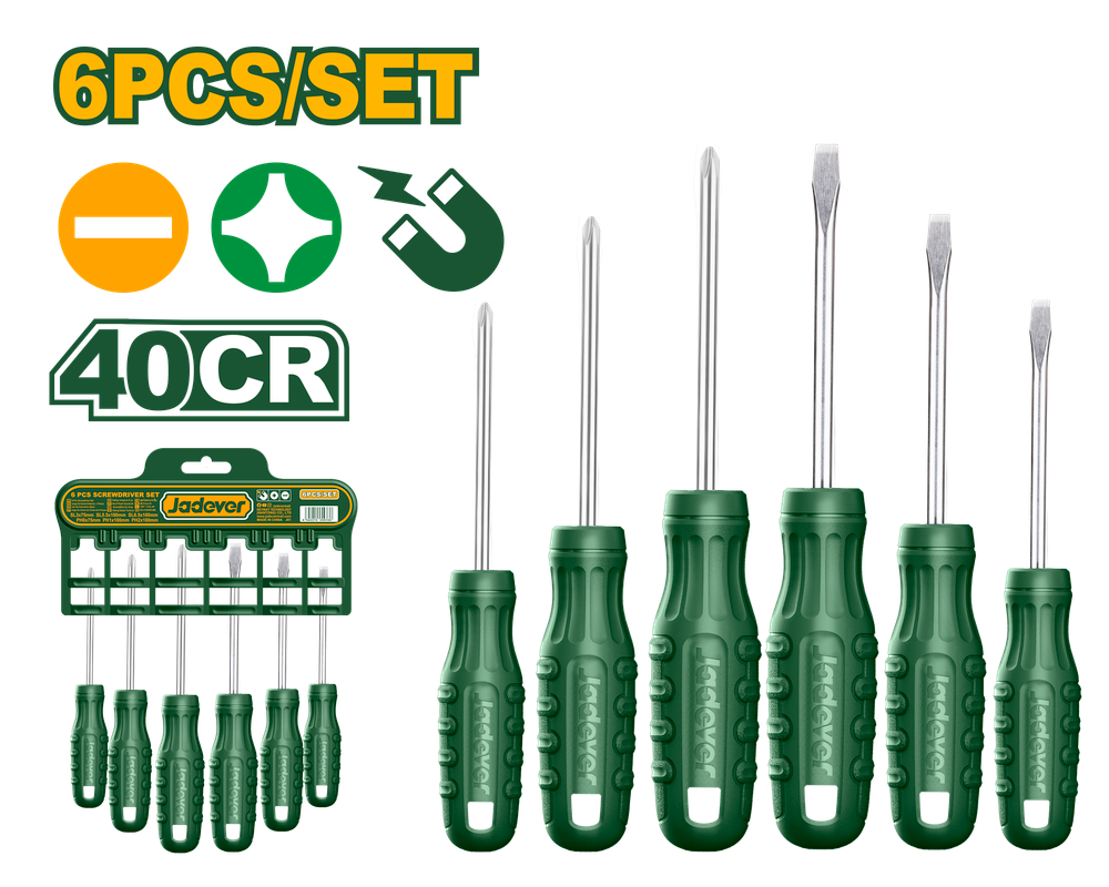 Jeu de tournevis 6 pièces