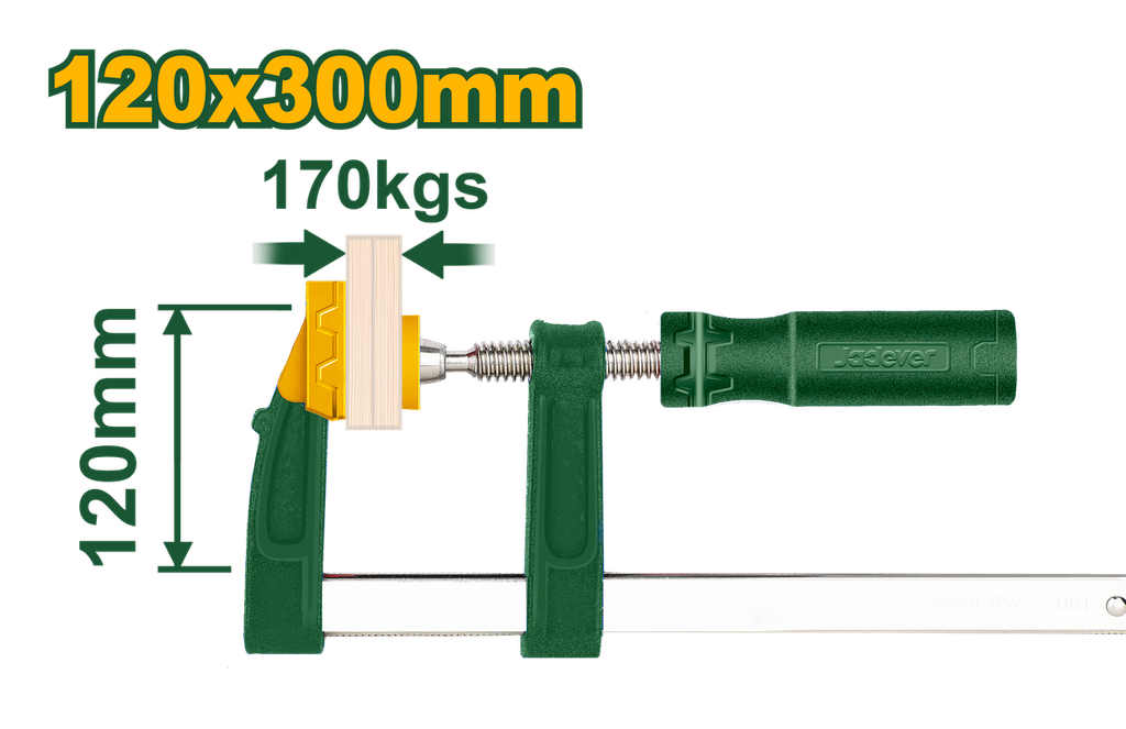 Pince F avec poignée en plastique