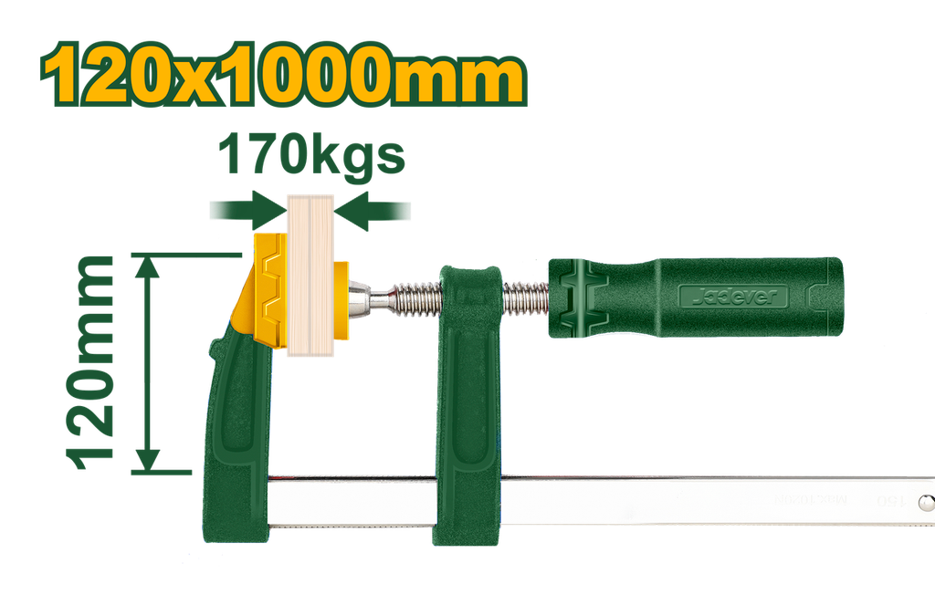 Pince F avec poignée en plastique