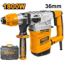 Marteau perforateur SDS Plus 1800W 36mm avec variateur de vitesse + 5 access