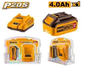 Pack 1 Batterie 20V 4Ah + 1 chargeur rapide SI