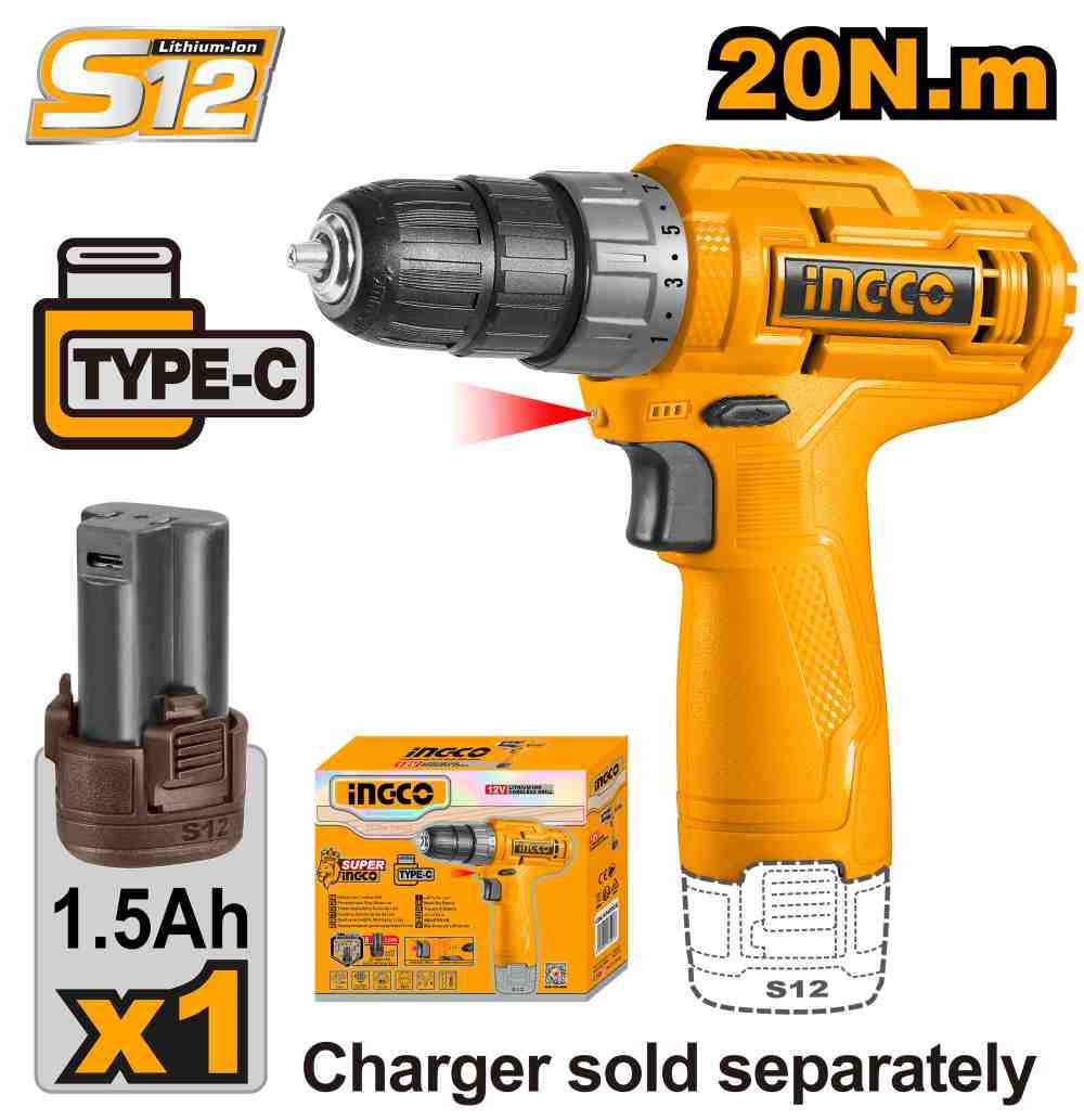 VISSEUSE 12V 1,5Ah 20 Nm 1batterie