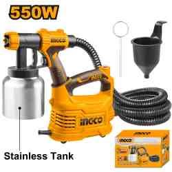 Pistolet à peinture 500W bac en aluminium