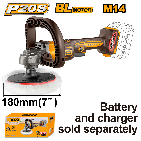 Polisseuse lithium-ion 20V sans batteriechargeur