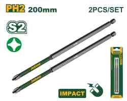 Embouts tournevis à choc PH2 200 mm