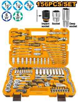 Ensemble d&rsquo;outils combinés de 156 pièces