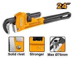 Clé serre-tubes En acier de carbone Lr: 600m