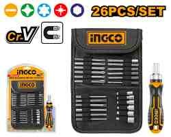 Set de 26 embouts pour tournevis 1pcs manche