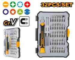 Set de 32 embouts de  tournevis + manche