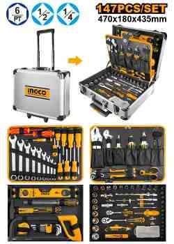 Valise d&rsquo;outils à main 147pcs