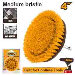 Brosse de nettoyage 4&Prime; pour visseuse à poils souples